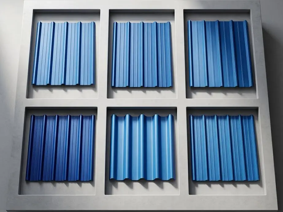 UPVC roofing sheet with a rigid profiled surface for industrial and agricultural roofs