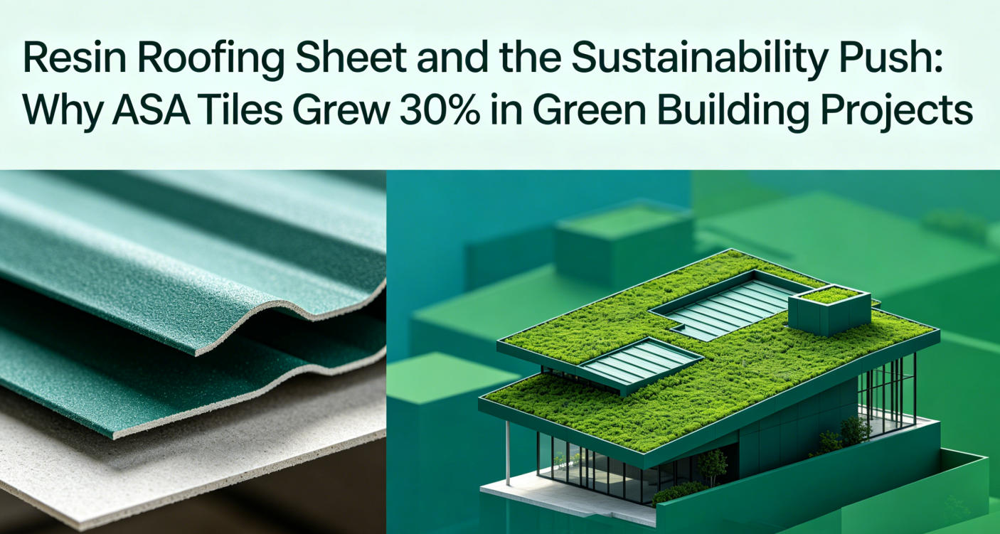 Resin Roofing Sheet and the Sustainability Push: Why ASA Tiles Grew 30% in Green Building Projects